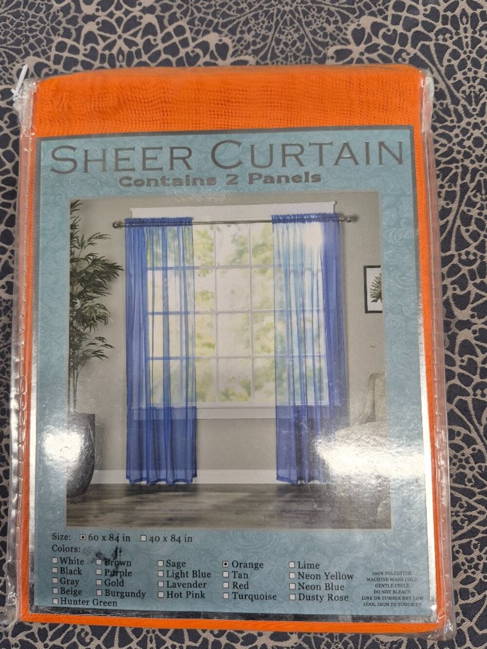 Sheer curtains